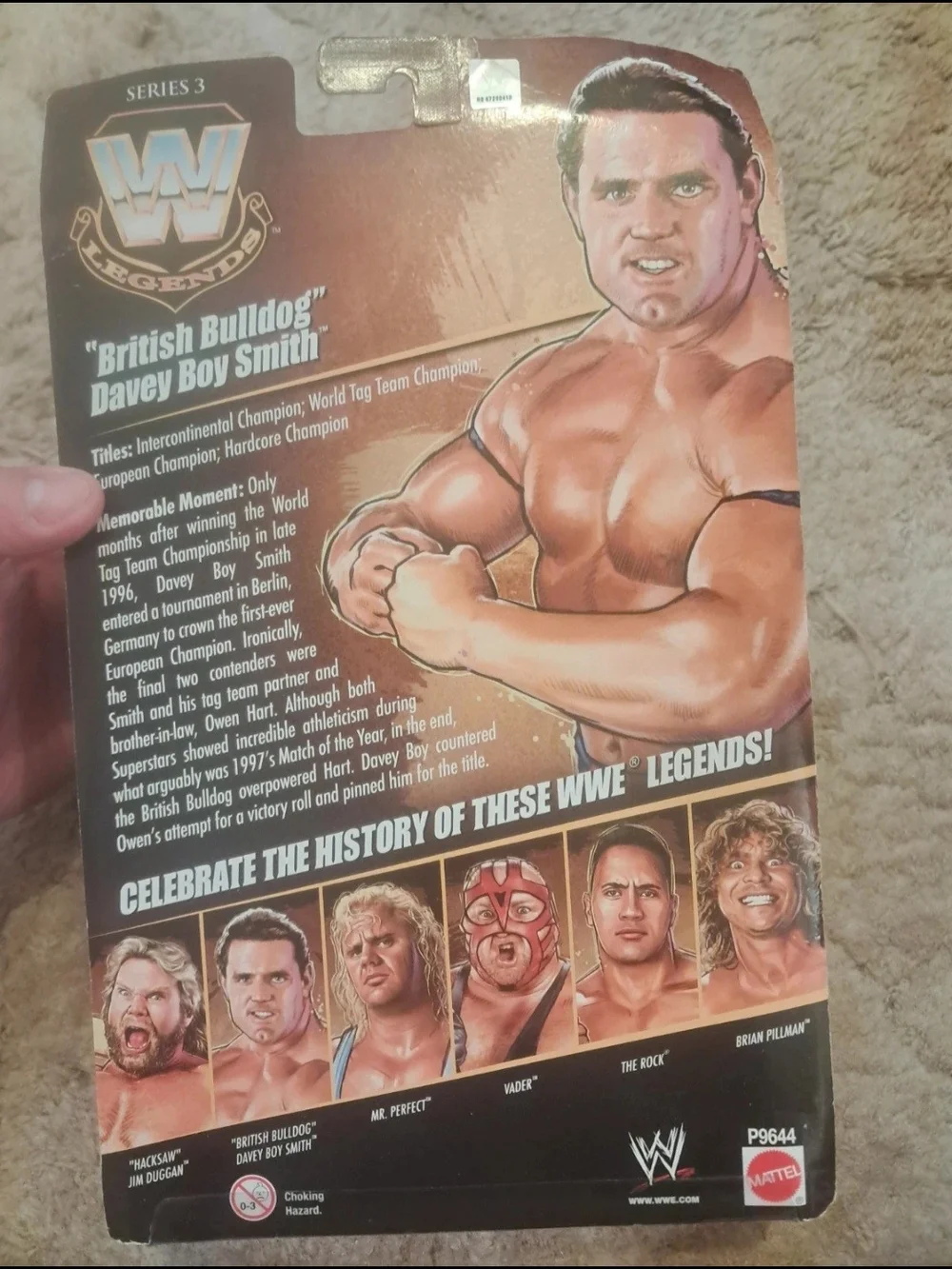 Wwe Legend series 3 British bulldog Davey Boy Smith
